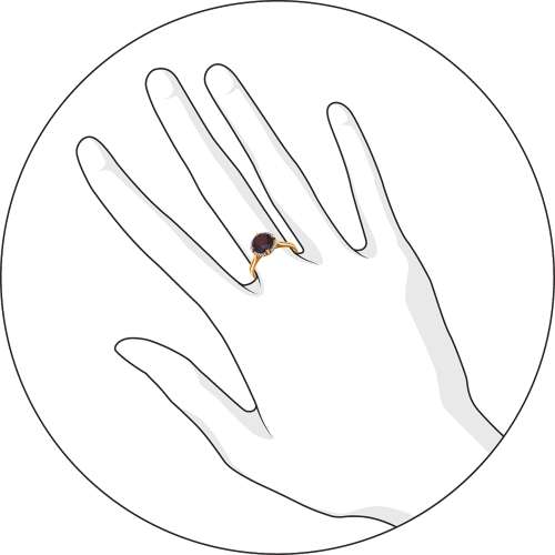 Кольцо с Гранатом G-1391-I 1