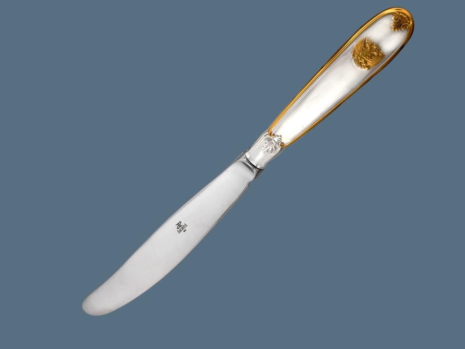 Серебряный нож 27-1НЖ05258-42